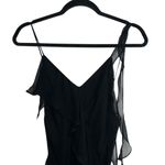 Amanda Uprichard  Cassilda Silk Ruffle Chiffon Maxi Gown In Black Photo 3