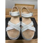 Vionic  Reyna Vapor Leather Sandals Gray Size 8.5 NIB Slingback Wedge Slides Photo 4