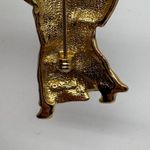 1990s AJC Angel Christmas Tree Figurine Pin Brooch Vintage Holiday Jewelry Red Photo 5