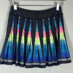 Lucky in Love Skort Pleated Aztec Tribal Pickleball Tennis Size XS / Small Black Photo 0