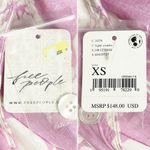 Free People NWT The Perfect Sundress Size XS Pink White Floral Linen Maxi Dress Photo 7