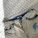 GRLFRND Cindy Acid Wash High Waist Distressed Cutoff DenimShorts White (Size 28) Photo 3