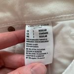 American Eagle AE American Eagle Women's Mom Straight Leg Jeans White Distressed Ripped Size 2 Photo 6