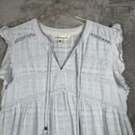 Tantrums Boho Dress Women's L Light Blue Cotton Lace‎ Trim Summer Festival Size L Photo 3