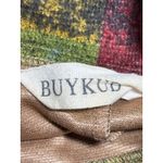 Buykud Multicolor Plaid Check Turtleneck Long Sleeve Mini Sweater Dress Size M/L Photo 2