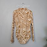 Aur Ocea Notae Panelled Long Sleeve One Piece Swimsuit Tan Size 10 Photo 7