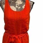 Bebe Sleeveless Belted Blouse Bright Coral small Photo 0