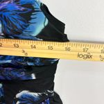 Candie's Dress M Black Blue Floral Babydoll Fit & Flare VtgY2K Retro Party Glam Photo 5