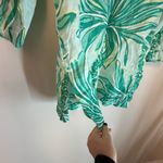 Lilly Pulitzer Linen Marco Island Tiger Palm Long Sleeve Tunic Sz Sm Top Photo 2
