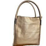 Neiman Marcus Neiman‎ Marcus Metallic Gold Tote Bag Quilted Design Shoulder Bag Purse Handbag Photo 1