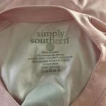 Simply Southern Pale Pink Women’s Long Sleeve Polyester Shirt in Sz Medium Photo 3