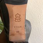 Brazilian whimsygoth grunge Charcoal grey black leather mid Photo 5