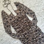 I am gia I.AM.GIA Dress Colette Long Sleeve Mesh Mini Ruched Bodycon Snakeprint XS Photo 4