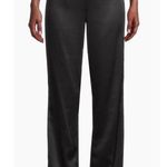 Misook  Straight-Leg Satin Pants Black Size Small New Shiny Flowy Size Zip Photo 7