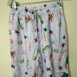 Hill House NEW Home The Skylar Pant Linen Purple Sea Creatures Wide Leg Medium Photo 3