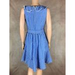 Julia Jordan Women's Blue/White Striped Ruffle V-Neck A-Line Dress NWOT 6 Photo 7