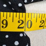 Monteau Women's Size XL Black Polka Dot Long Sleeve Tiered Babydoll Top Casual Photo 8