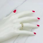 10k solid gold ring Greek eye minimalist evil eye stackable ❤️ Ring Size 7 ❤️ Small eye with cubic zirconia ❤️ Photo 5