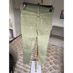 Free People  Distressed Skinny Jeans Olive Green Sz 27 Streetwear Indie Boho Arts Photo 2