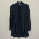Barefoot Dreams Black Cardigan Bamboo Chic Lite Open Front Sz M Cozy Soft Drape Photo 1