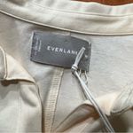Everlane NWT  Luxe Cotton Long Sleeve Button Front Dress Medium Cream colored Photo 7