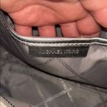 Michael Kors Gigi Metallic Silver and Cream Zebra Jacquard Handbag/Crossbody Photo 10