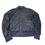 Lululemon ‎ Black Quilted Bomber Jacket Lightweight Athletic Womens Size 6 Photo 1