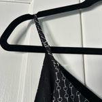 EXPRESS Printed V-Neck Downtown Cami - Black and White Patterned Blouse Top Tank Photo 5