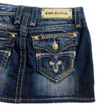 Rock Revival  Celine Stretch Mini Jeans Skirt Downtown Girl Retro Glam City Chic Photo 8