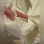 WAYF  Ivory Cream Top Blouse Bows Size Small *Flaws* Photo 2