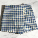Joe B  Light Blue and White Checked Skorts Size Small‎ Photo 0