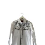 Rodeo Clothing Women's Southwestern Embroidered Long Sleeve Snap Western Shirt S White Size M Photo 3