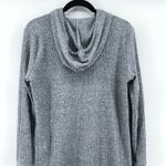 Jane and Delancey Jane and Delancey Gray Ribbed Knit Long Sleeve Hoodie Sweater Dress Medium Photo 5