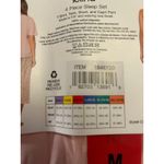 Felina New Women’s 4pc Cotton  Pajama Set Light Pink Gray White Medium 8-10 Photo 3