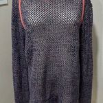 American Eagle  Purple Crochet Sweater‎ Medium Photo 0