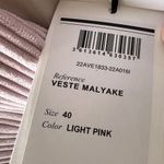 Isabel Marant  Haneva Double-Breasted Corduroy Blazer Yellow Size 10 US 40 EU‎ Photo 9