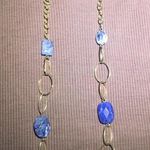Women's Gold Tone And Blue Bead Necklace A V Max a.v. Max Photo 3