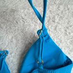 l*space L* Blue Ribbed Winnie Bikini Top Size Small Photo 5