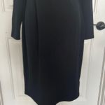 Thalia Sodi Black Sheath Dress with Long Sleeves and Asymmetrical Neckline Photo 2