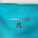 Michael Kors Kelsey Tote Turquoise Blue Nylon Travel Large Shoulder Bag Purse Photo 4