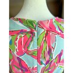 Lilly Pulitzer Briella Pink In The Vias Fit & Flare V-Neck Dress Sz M Tropical Photo 7
