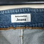 Reformation  Jeans Womens 28 Yasmin Belted High Rise Straight Leg Blue Denim Photo 6