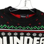 The Office Dunder Mifflin Ugly Christmas Sweater Black Photo 4