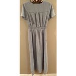 Monteau  Los Angeles Light Blue Prairie Dress Size Small Milkmaid Maxi Buttons Photo 4