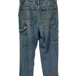 Sincerely Jules  Jean Size 29 Cargo Baggy Relaxed Fit Denim Pant Med Wash Cuff Photo 1