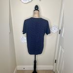 Brooks Brothers NTM: Vintage  Short Sleeve Navy with Delicate Floral Top Sz Large Photo 8