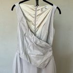 House Of CB  Laria Ecru Vegan Leather Maxi dress Cream Cocktail NWOT Size L $269‎ Photo 4