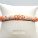 NWT 3 Strands Pink & Orange Beaded Bracelet Photo 0