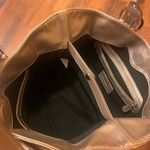 Tignanello Leather Bag Metallic Gold Shoulder Bag Magnetic Closure Photo 9