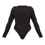 Pretty Little Thing PLT Black Long Sleeve Bodysuit Photo 2